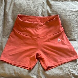 Ryderwear Pink Athletic Shorts with Compression Fit and Wide Waistband